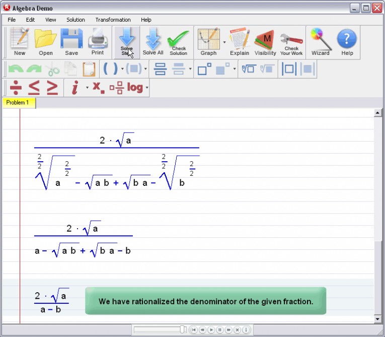 picture 4 for demo on Simplifying Radical Expressions