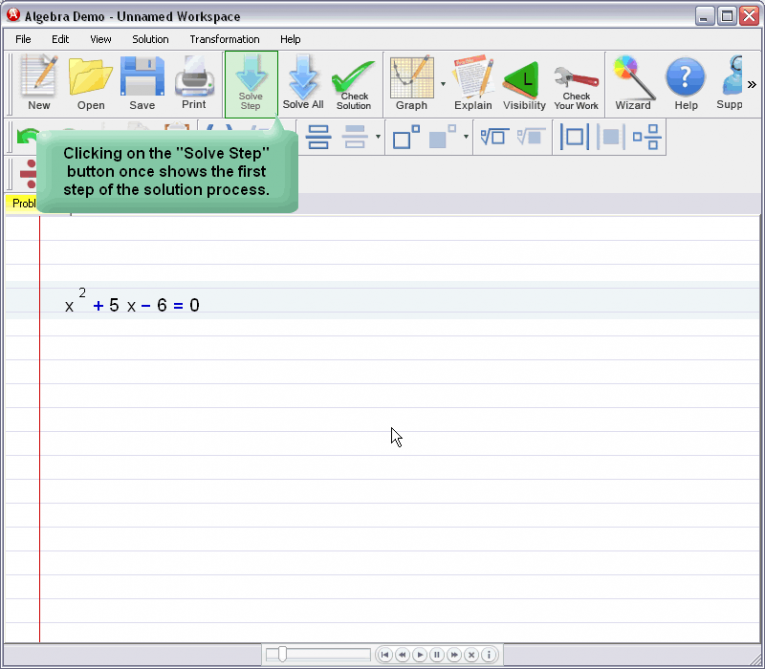 picture 1 for demo on Solving Quadratic Equation