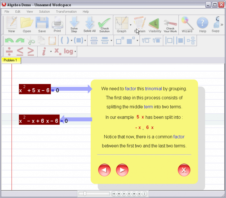 picture 3 for demo on Solving Quadratic Equation