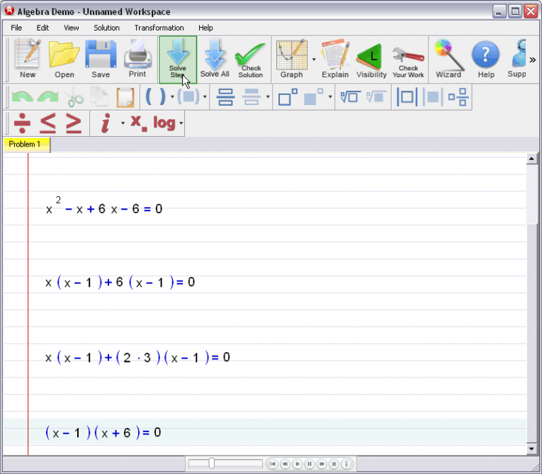 picture 4 for demo on Solving Quadratic Equation